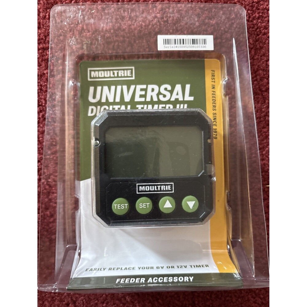 M0ULTRIE UNIVERSAL DIGITAL TIMER III 6 / 12 VOLT DEER FEEDER TIMER APP or Manual